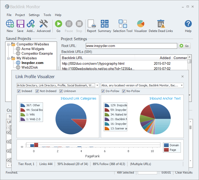 Inspyder Backlink Monitor 5.1.5